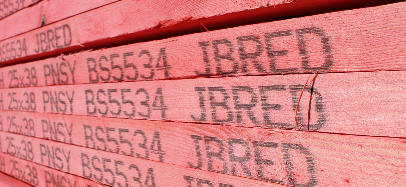 JB Red fully BS 5534 graded batten meets standards and safety