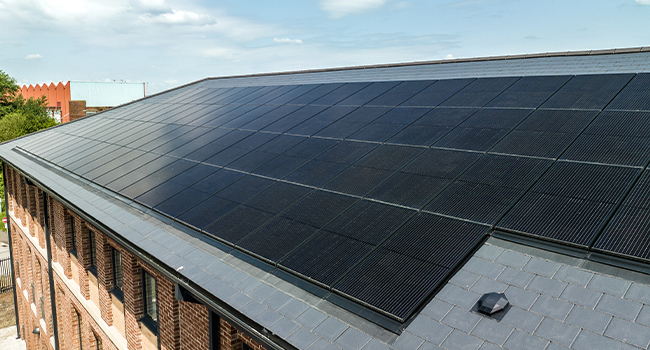 Marley Solartile installed on a large commercial office building 