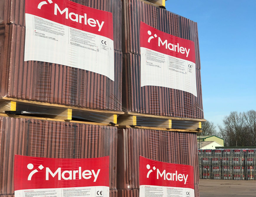Marley tiles on a pallet