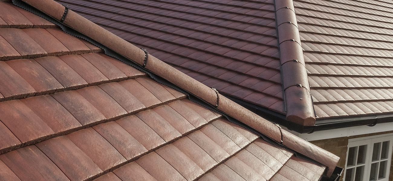 Roof detail showing hip with Ashmore used