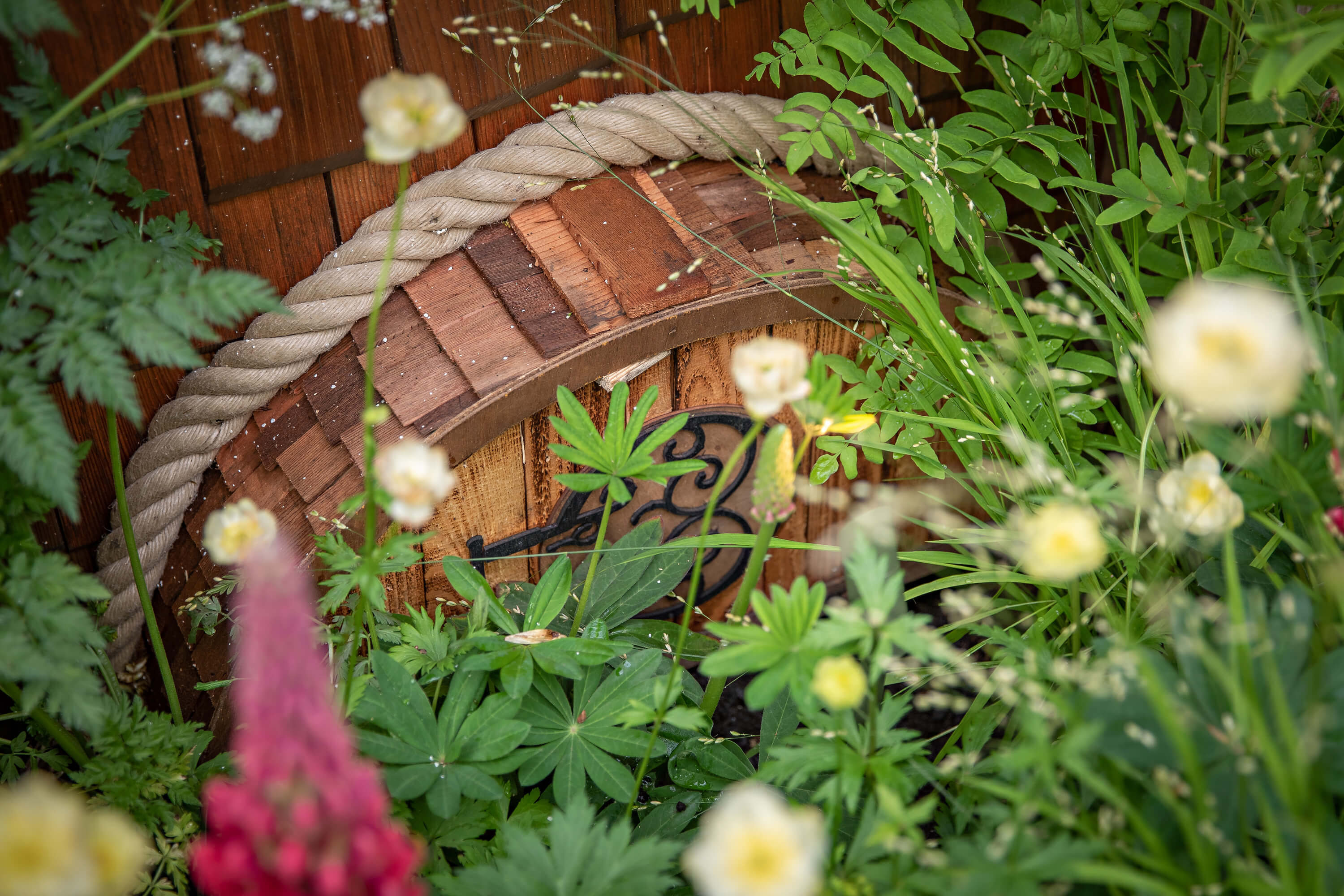 Marley timber shingles used on Blue Forest Magical Hideaway | Chelsea Flower Show | Photography - Chris Taylor