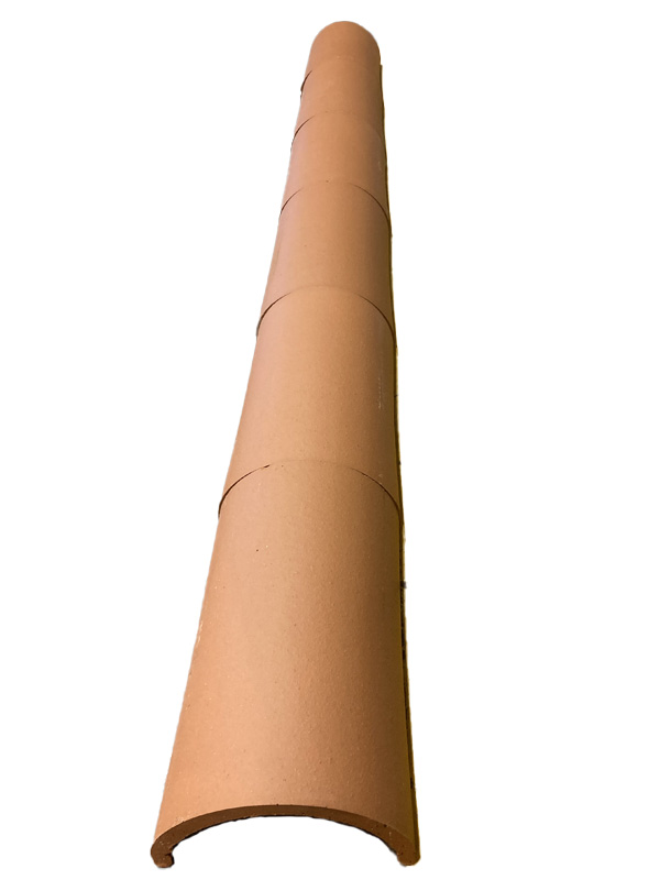 Clay ridge laid to line one side but not the other