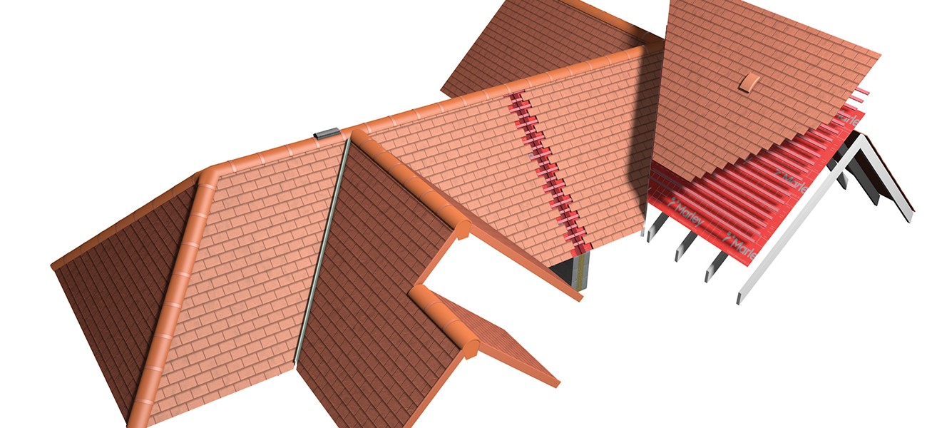 Fire barrier Roof build up available by Marley